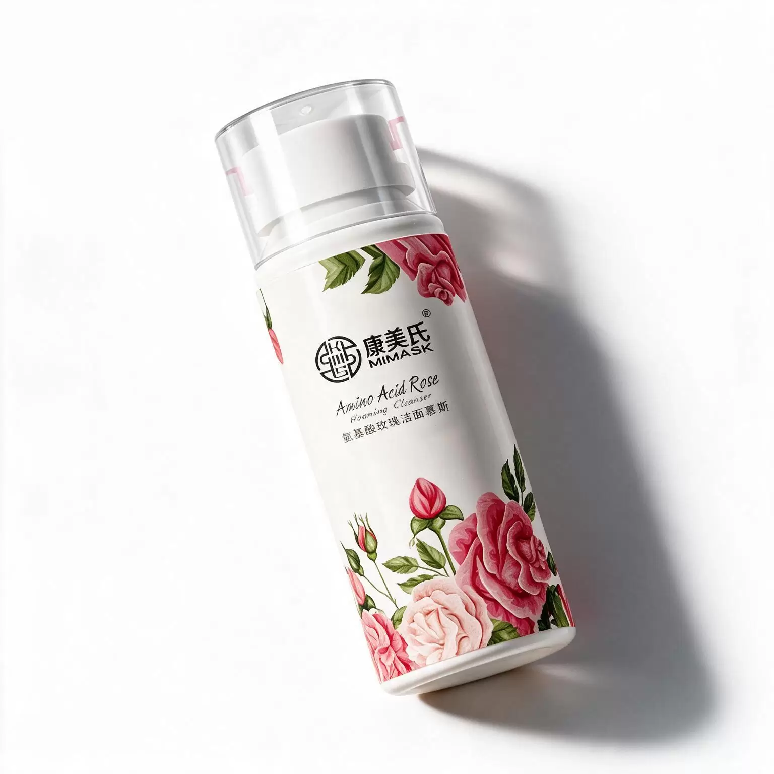 氨基酸玫瑰花洁面慕丝滋润洁净产品实拍图